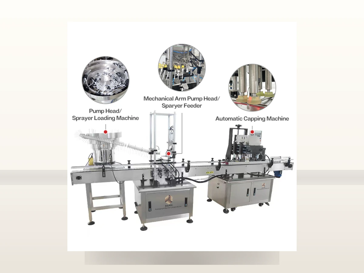 Precision stainless steel replacement parts, pump feeders, and mechanical capping assemblies for Dalipco packaging equipment