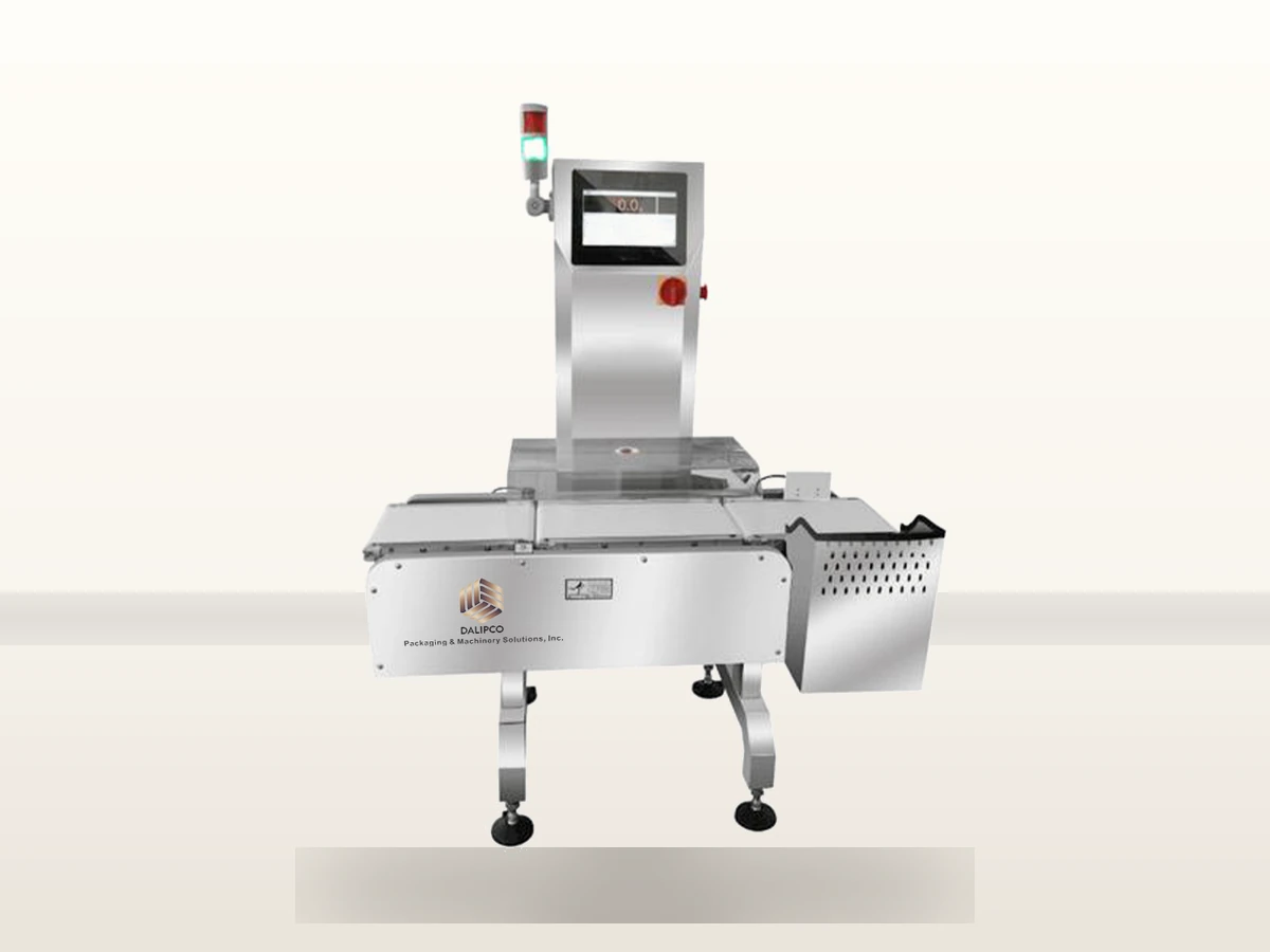 In-line checkweighing and spare parts inspection equipment for Dalipco machinery