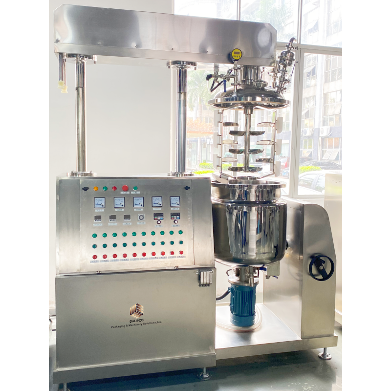 50L 100L High-Speed Vacuum Homogenizer for Cosmetic Cream — overall machine view