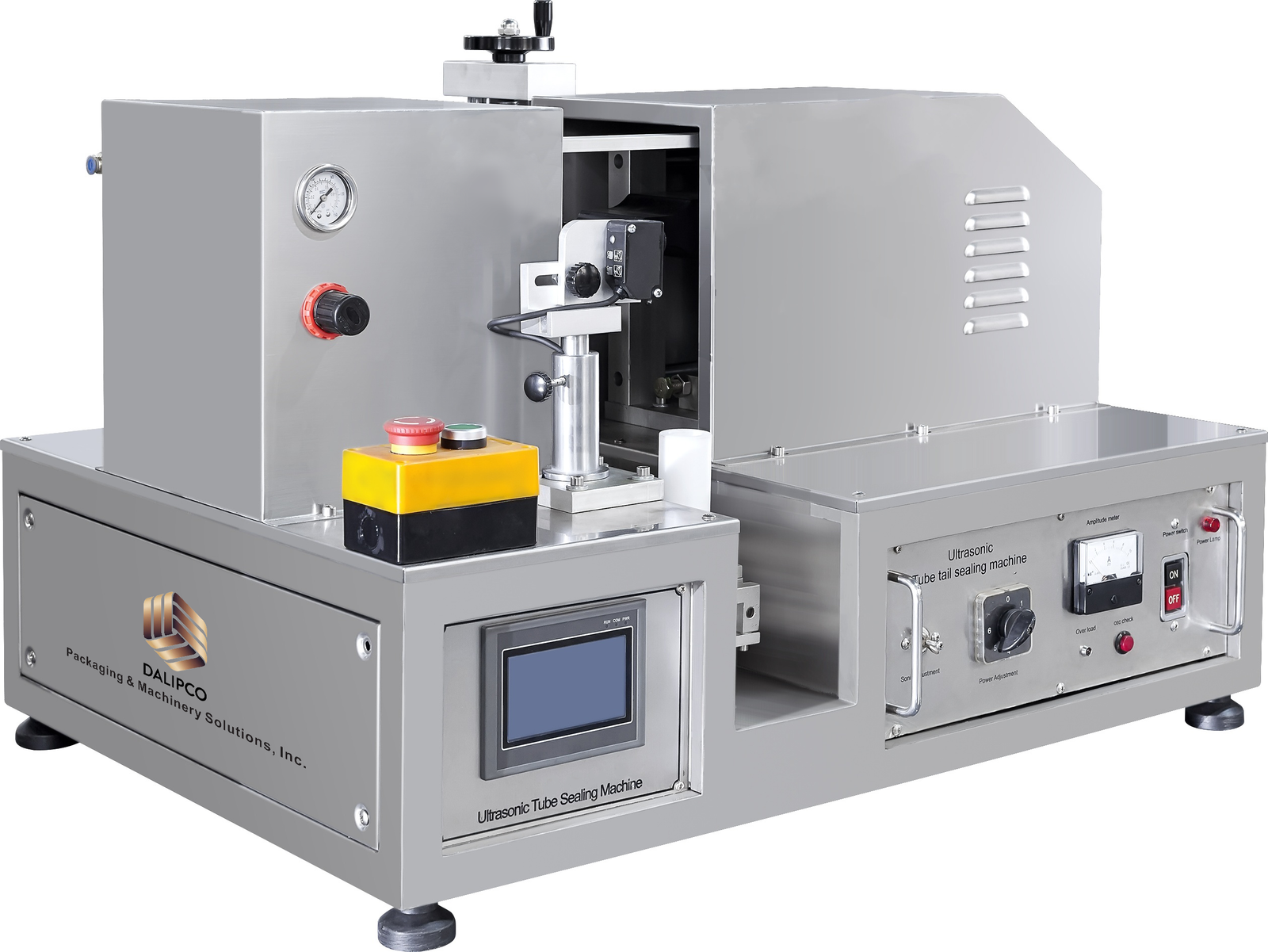 Semi-auto Tube Sealing Machine Ultrasonic Plastic Cosmetic Cream Tube Sealer — overall machine view